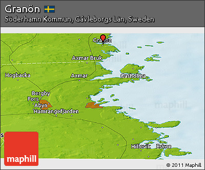 Physical Panoramic Map of Granön