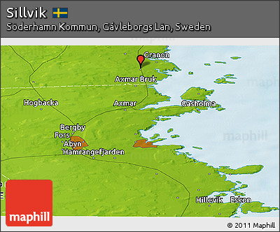 Physical Panoramic Map of Sillvik