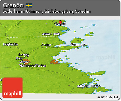 Physical Panoramic Map of Granön