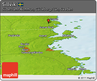 Physical Panoramic Map of Sillvik