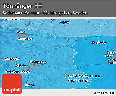 Political Panoramic Map of Tönnånger