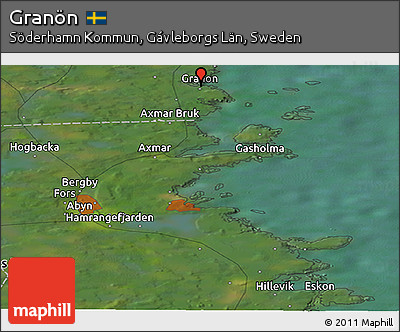 Satellite Panoramic Map of Granön