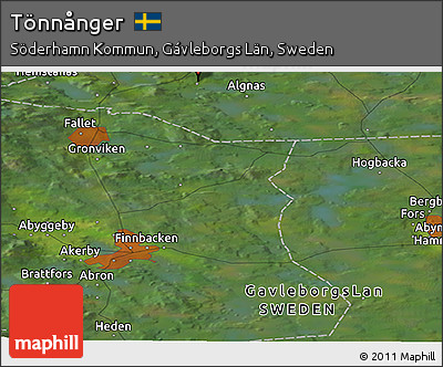 Satellite Panoramic Map of Tönnånger