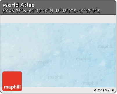 Physical 3D Map of the Area around 60° 58' 34" N, 18° 46' 29" E