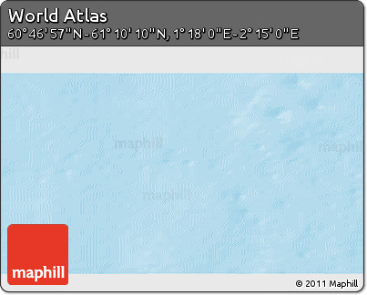 Physical 3D Map of the Area around 60° 58' 34" N, 1° 46' 29" E