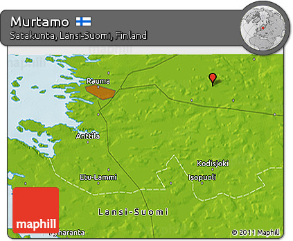 Physical 3D Map of Murtamo