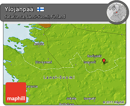 Physical 3D Map of Ylöjänpää