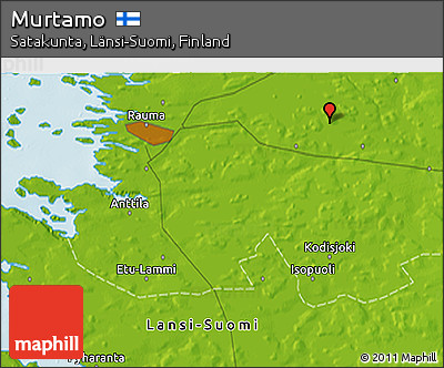 Physical 3D Map of Murtamo