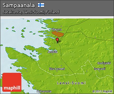 Physical 3D Map of Sampaanala