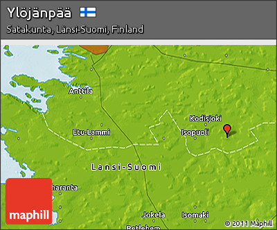 Physical 3D Map of Ylöjänpää