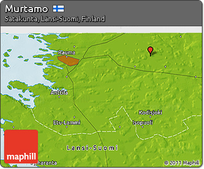Physical 3D Map of Murtamo