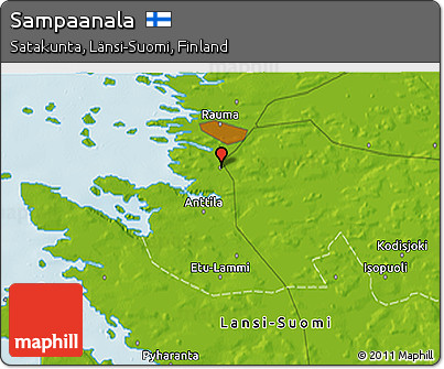 Physical 3D Map of Sampaanala