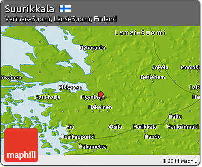 Physical 3D Map of Suurikkala