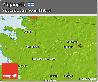 Physical 3D Map of Ylöjänpää