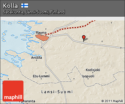 Shaded Relief 3D Map of Kolla
