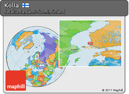 Political Location Map of Kolla