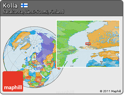 Political Location Map of Kolla