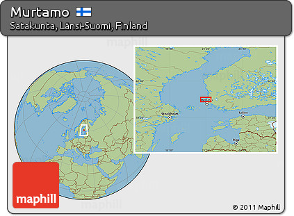 Savanna Style Location Map of Murtamo