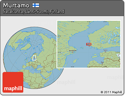 Savanna Style Location Map of Murtamo