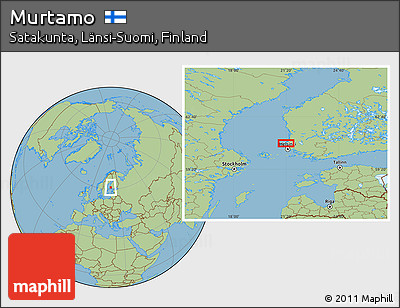 Savanna Style Location Map of Murtamo