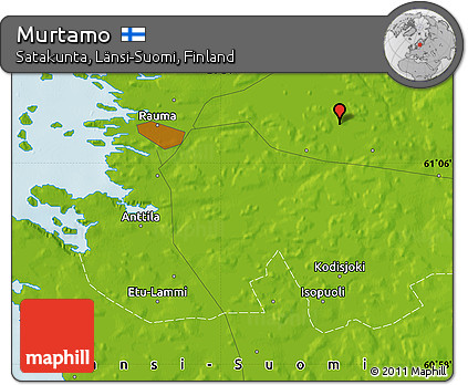 Physical Map of Murtamo