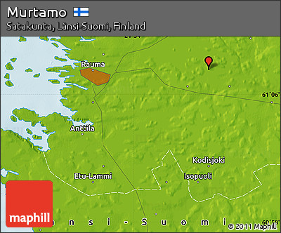 Physical Map of Murtamo