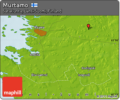 Physical Map of Murtamo