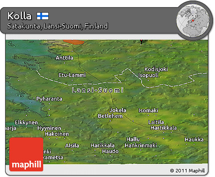 Satellite Panoramic Map of Kolla