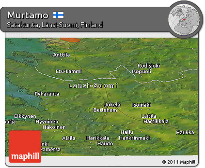 Satellite Panoramic Map of Murtamo