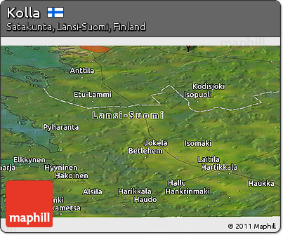 Satellite Panoramic Map of Kolla