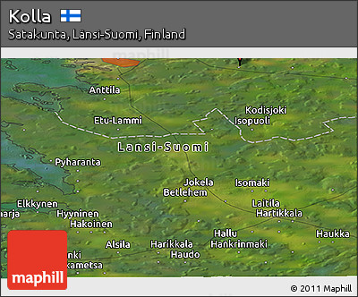 Satellite Panoramic Map of Kolla