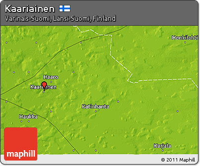 Physical 3D Map of Kaariainen