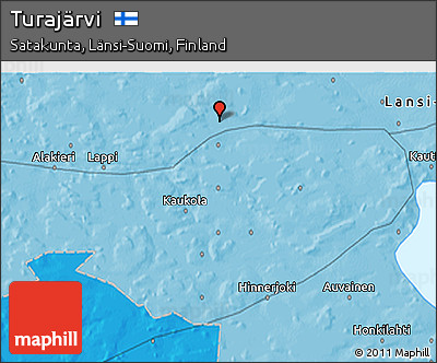 Political 3D Map of Turajärvi