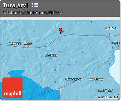 Political 3D Map of Turajärvi