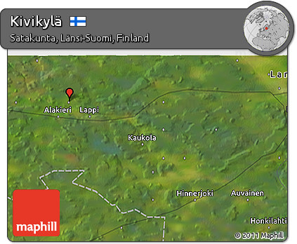 Satellite 3D Map of Kivikylä