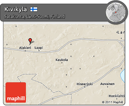 Shaded Relief 3D Map of Kivikylä
