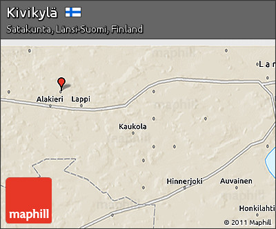 Shaded Relief 3D Map of Kivikylä