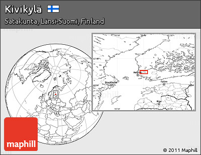 Blank Location Map of Kivikylä