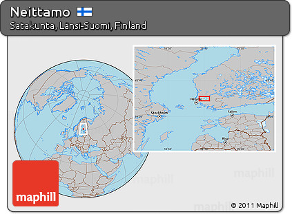 Gray Location Map of Neittamo