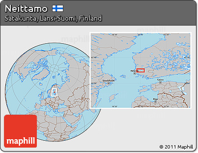Gray Location Map of Neittamo