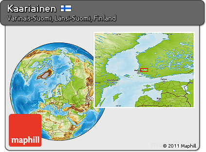 Physical Location Map of Kaariainen