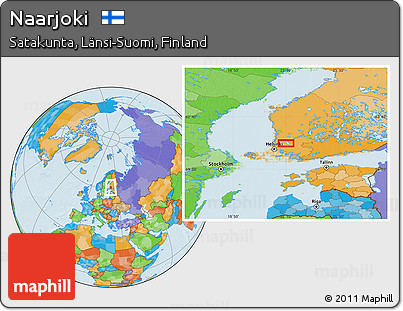 Political Location Map of Naarjoki