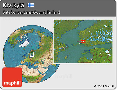 Satellite Location Map of Kivikylä