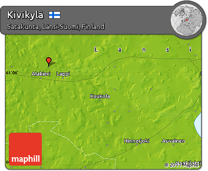 Physical Map of Kivikylä