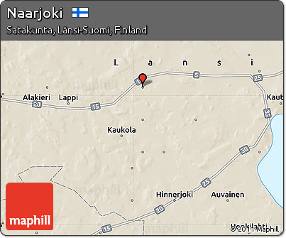 Shaded Relief Map of Naarjoki