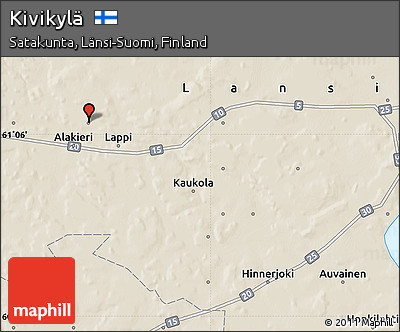Shaded Relief Map of Kivikylä