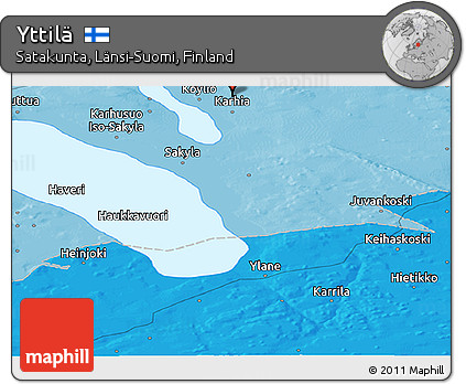 Political Panoramic Map of Yttilä
