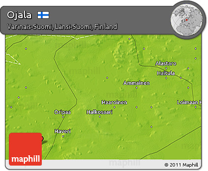 Physical 3D Map of Ojala