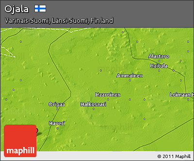 Physical 3D Map of Ojala
