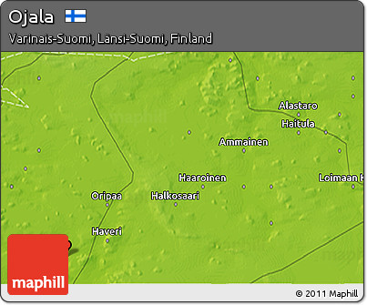 Physical 3D Map of Ojala